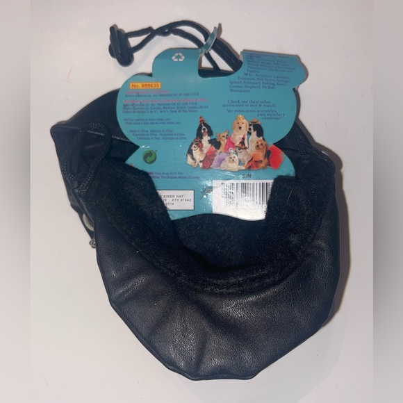 Rubie’s Pet Shop Boutique Black Biker Cap Halloween Costume, Size S/M - Picture 3 of 3
